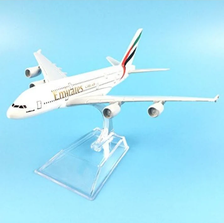 Emirates A380 Airplane Diecast Model 16 CM